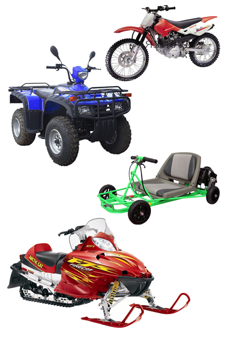 Dirt Bikes, AVTs, snowmobiles, go-karts, manufacturers license application process